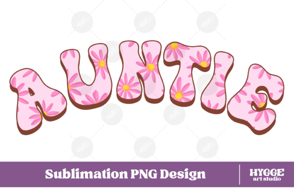 Auntie Png Daisy Graphics for Brand Illustrations