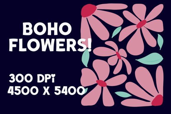 Boho Flowers: Graphics & Illustrations Review