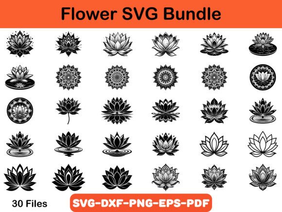 Flower SVG Bundle: Graphics & Illustrations