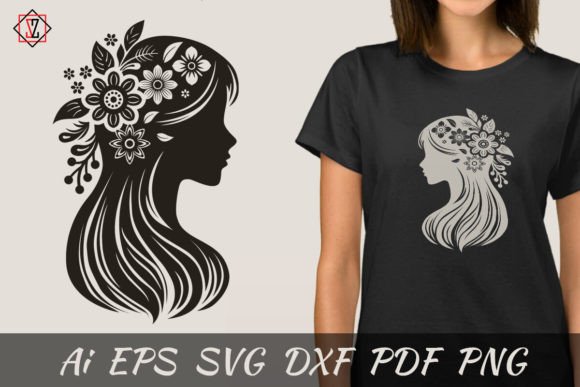 Girl in Profile Graphics: A Seller's Review