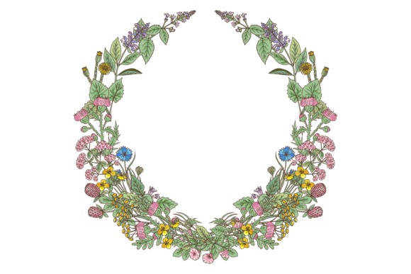 Herb Wreath Graphics: A Crafter's Review of This Floral Illustration