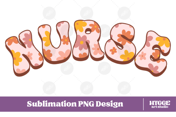 Nurse Png Retro Flowers: Graphics & Illustrations