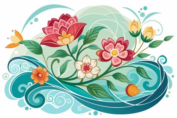 Ornamental Flowers Graphics & Illustrations Review