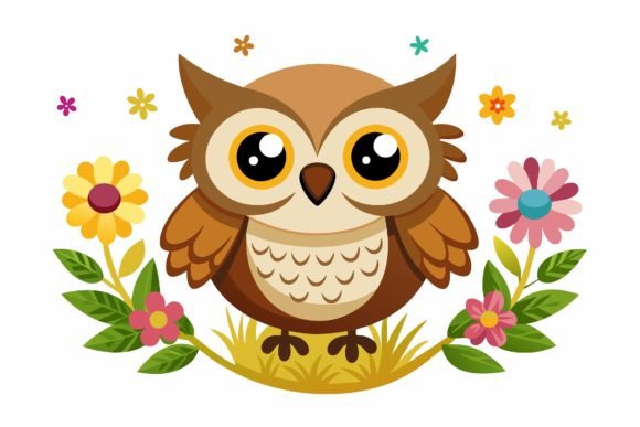 Owl Bird Cartoon Graphics & Illustrations Review