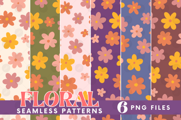 Retro Flowers: Graphics & Illustrations for Brands