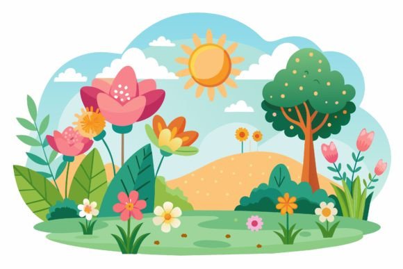 Review: Summers with Flowers on a Background