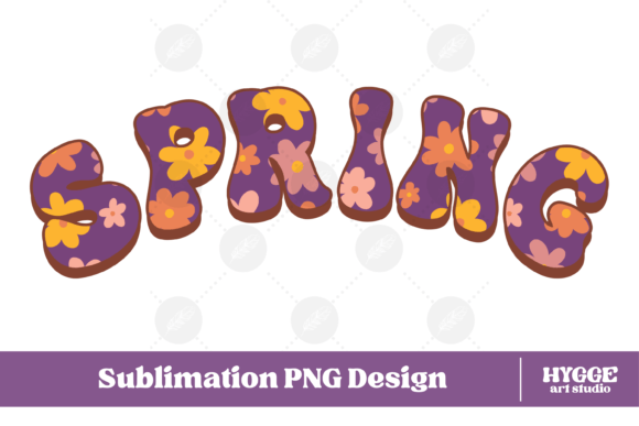 Spring Retro Flowers: Graphics & Illustrations Review