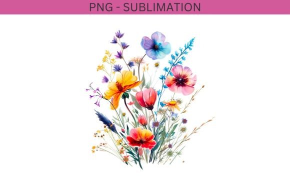 Watercolor Flowers: Graphics & Illustrations for Brands