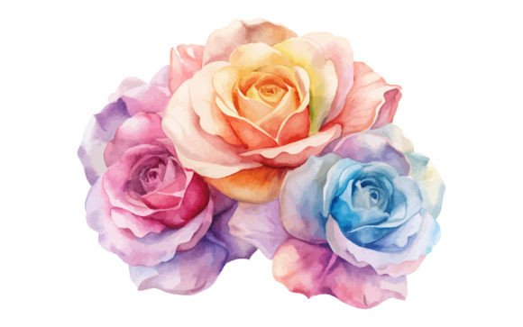 Watercolor Roses: Graphics & Illustrations Review